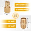 1/2 inch Natural Gas Quick Connect Fittings Kit with Male