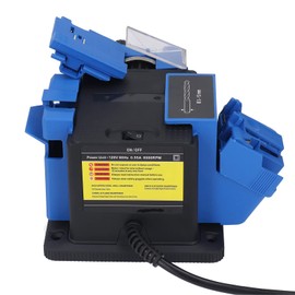 Multitasking Schleifmaschine, 65 W, multifunktionaler Bohrerschärfer, Schlagfestigkeit, schnelle Geschwindigkeit für Meißel für Messer mit gerader Kante zum Schleifen (#2)