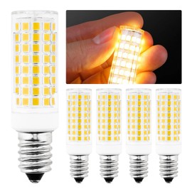 E14 Light Bulbs 5Pcs, LED Base Bulb 110V 5W 3000K Warm White Lamp Bulb Replace, Dimmable Light Incandescent Bulb 5W Equivalent 40W European Base Bulb, Fit for Cooker Hood, Home Lighting, Refrigerator