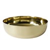 Godinger Salad Bowl Centerpiece Food Serveware with Flaired Edge Gold