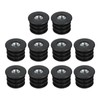 QUARKZMAN Pack of 10 black inserts for round pipes with