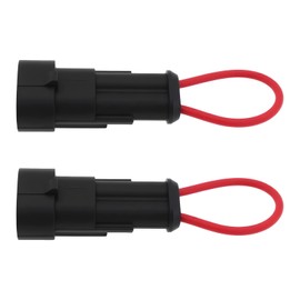 YINETTECH 2pcs 2 Pin Seat Switch Safety Bypass Connector Compatible with Kioti Compatible with Bobcat Tractor