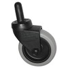 Rubbermaid Commercial FG7570L20000 Replacement Swivel Bayonet Casters, 3" Wheel, Thermoplastic