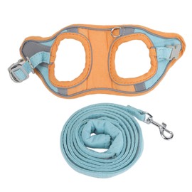 Rengu Cat Harnesses and Leashes Escape Proof Reflective Safe Cat Leash Set for Jogging Pet Training (XL)