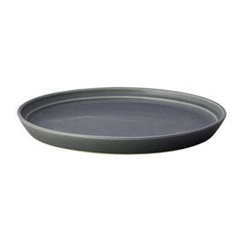 KINTO FOG Plate, 7.9 inches (200 mm), Dark Gray, Microwave and Dishwasher Safe 26366