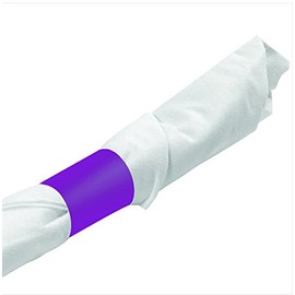 Raise Products Paper Napkin Bands Self Adhesive | Paper Napkin Rings Self-Adhering | Pre-Cut | Disposable | Safety Glue | Bond Paper | Pack of 500, 4.25” x 1.5”, Purple