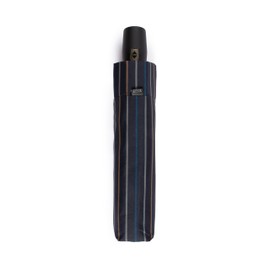 VOGUE Elegant Folding Umbrella from the Geometric Collection Wind Proof System and Duomatic Automatic Opening and Closing (Stripe Blue), Stripes blue, Small