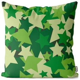VOID Camouflage Stars Large Cushion Cover Outdoor Indoor Military Stars Pattern Cushion Size: 80 x 80 cm