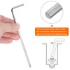 sourcing map 2pcs Ball End Hex Key Wrench 4mm L-Shape