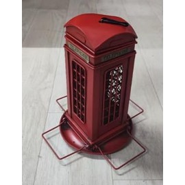 Berfutall-Metal Bird Feeders for Outdoors Hanging, Gravity Protection Squirrel-Proof Wild Birdfeeder，Mesh Hanging Feeder for Eaves, Balcony, Trees - Rotating Beacon, Ideal Gift for Bird Lovers (B)