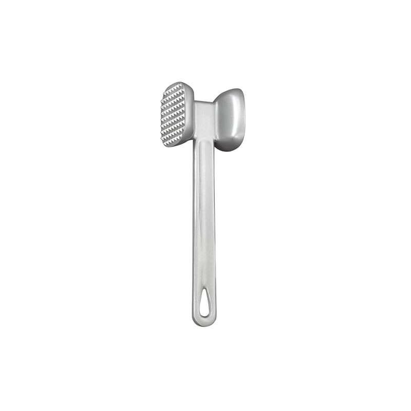 HIC Kitchen Non-Stick Dual-Sided Meat Tenderizer Mallet Marinating Prep Tool,