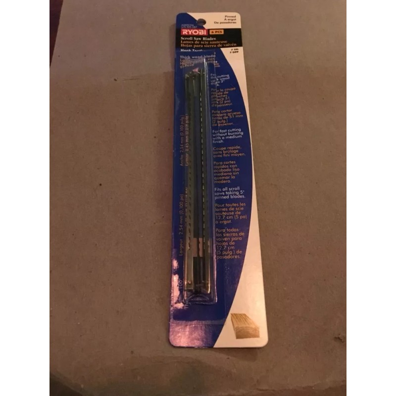 Ryobi Scroll Saw Blades 6 Pieces