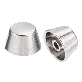 sourcing map 10 x 12 x 7 mm Rivet Bolts Screw Back Flat Hollow Feet Bolt Tip for Leather DIY Silver Tone