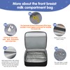 Derbiedersinn Breast Pump Bag, Compatible with Spectra Pumps, Insulated Carrying