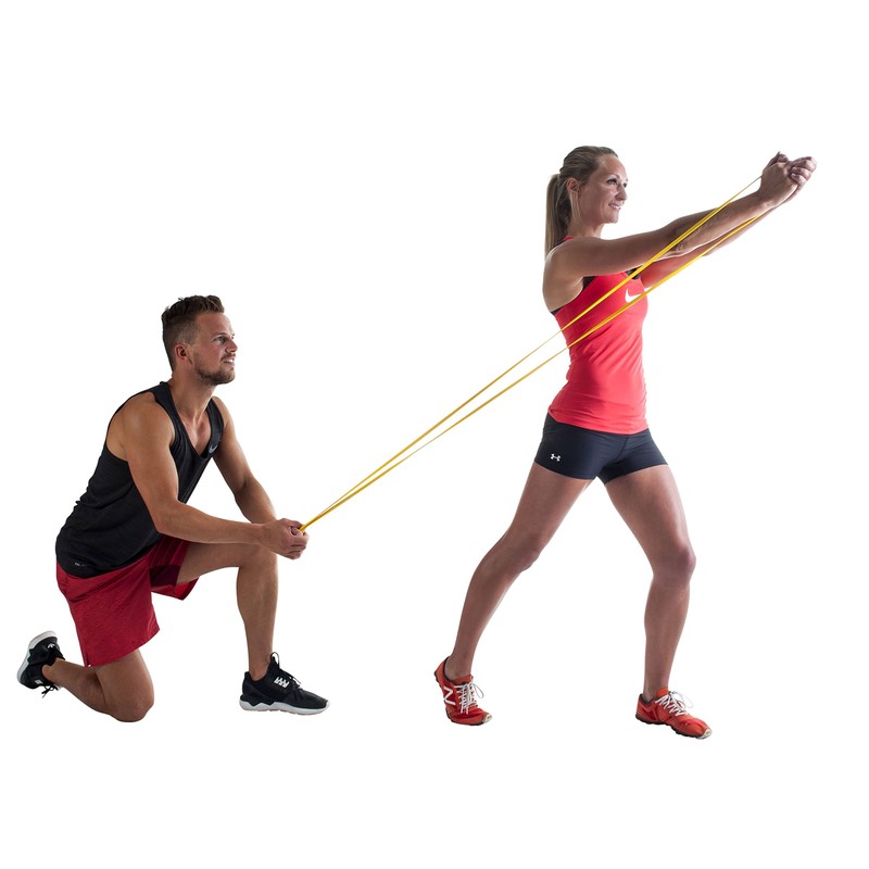 Pure2Improve Widerstand-Fitnessband Leicht, gelb, 101,6x1,3x0,45cm, P2I200090