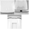 Dynko 2-pack Plastic Desktop Garbage Bin, Mini Trash Can (White)