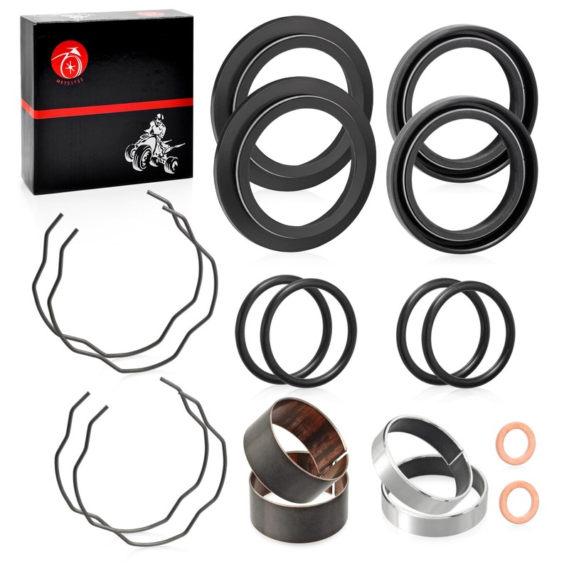 MOTO1988 Fork Bushing Dust Oil Seals Kit For Kawasaki Ninja