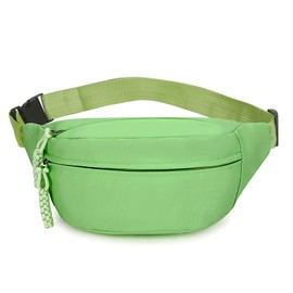 Long Keeper Bum Bag Waist Fanny Pack for Women Men Fashion Waist Packs Bumbag Cross Body Adjustable Travel Waist Bag Large Pockets for Running Hiking Outdoor (Green)