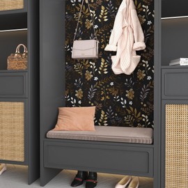 BOKEBEVE Planets Wallpaper Peel and Stick Vintage Space Contact Paper Earth Moon Celestial Wall Paper for Bedroom Bathroom Walls Renter Friendly Removable 17.5 x 393.5In