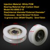 ATOPLEE 4pcs Round Groove Nylon Pulley Wheels Roller for Slide