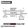 JQK Double Bath Towel Bar, 39 Inch 304 Stainless Steel