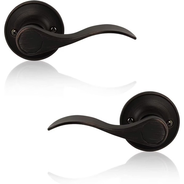 Probrico 6 Pack Dummy Door Lever Wave Style Leverset Right