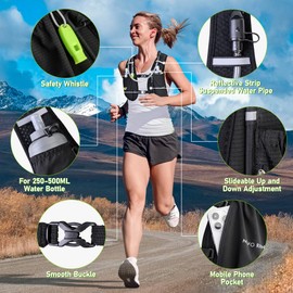 Hydration Running Vest for Women, Water Vest Backpack 5L Small, Lightweight Hydration Pack Vest Women for Hiking, Trail Marathon Race (Pack with 1.5L Water Bladder)