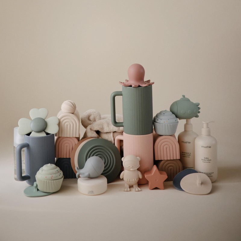 mushie Silicone Drain Stopper 2-Pack | 5.5 inch Diameter Bathtub