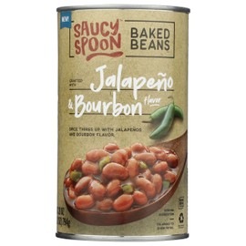 Saucy Spoon Baked Beans Jalapeno & Bourbon 2 cans
