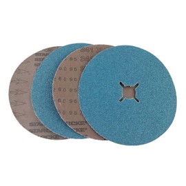 7" x 7/8" Zirconia Paper Slotted Edger Floor Sanding Discs (25 Pack, 80 Grit)