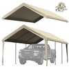 12'x20' Carport Replacement Canopy Cover,Waterproof & UV (Only Top Cover)