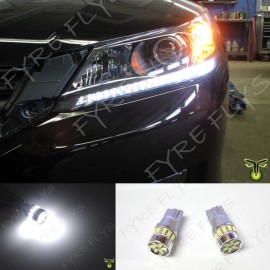 Fyre Flys White LED Light Headlight Strip Bulbs 2013+ Fit Honda Accord 4dr Sedan 2dr Coupe