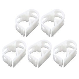 UKCOCO 5 x Plastic Pipe Clamps, 6-12 mm Adjustable Catheter Clamp, Worm Gear Pipe Clamp, Bar Hose Clamp for Infusion Bottle Valves, Flow Control Laboratory and Infusion Bottle