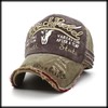 White Fang CA601 Cap, Logo, Distressed Treatment, Hat, Sports, Running,