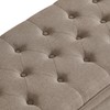ACQCA Upholstered Ottoman with Storage,Entryway Bench with Tufted Buttons and