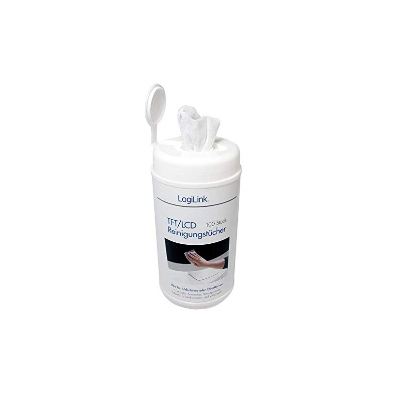 Logilink TFT/LCD Cleaning Wipes - 100 Sheets