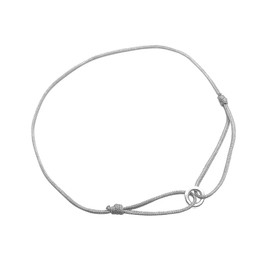 SOWAKA Anklet, Men's, Women's, 925 Silver, Color Code, Hypoallergenic, One size, Silver Metal