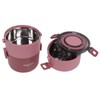 Thermal Lunch Box 2200ml Three Layer Detachable Compartment Design Portable