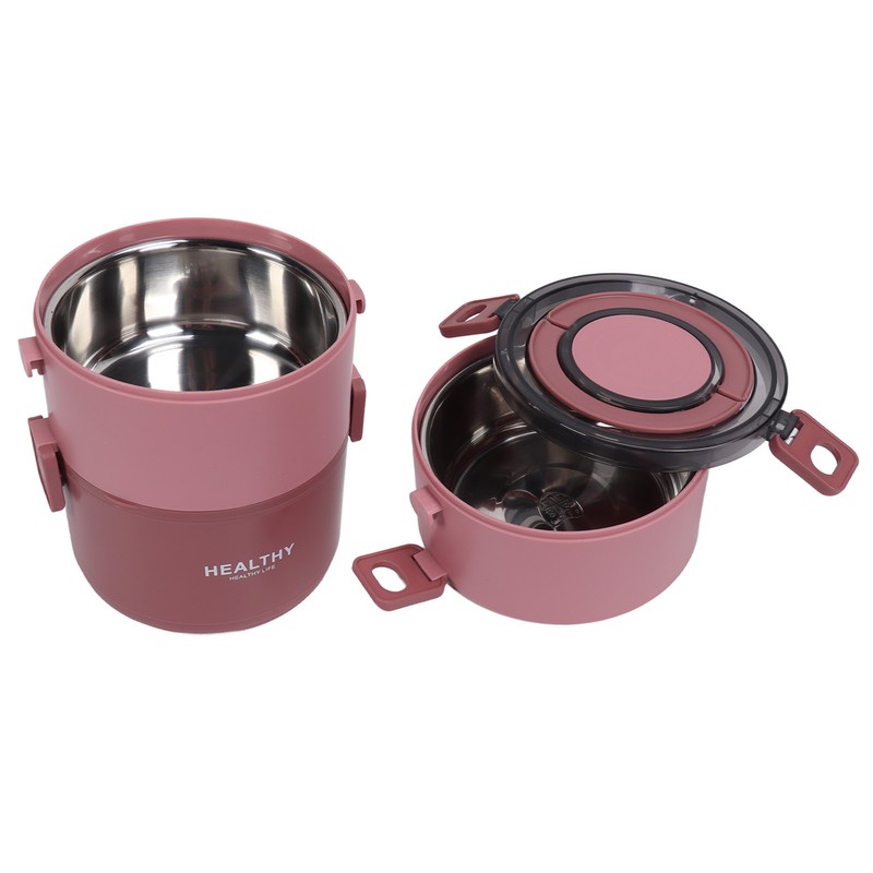 Thermal Lunch Box 2200ml Three Layer Detachable Compartment Design Portable