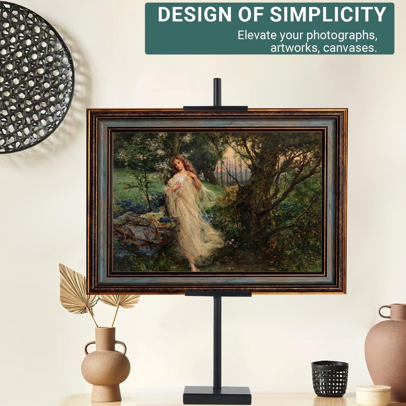 YJREW Tabletop Picture Frame Stand, Adjustable for Frames Up to