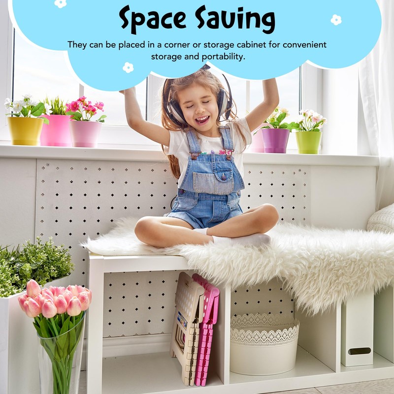 ACKO Folding Step Stool 9 Inch 300 lb Capacity, Plastic