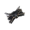Vingtaine H7903-BLACK Organdy Ribbon Hair Claw for Adults, Women’s