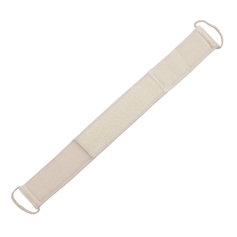 Luffa Exfoliating Back Scrubber for Shower, Double Side Scrubbing Strap,