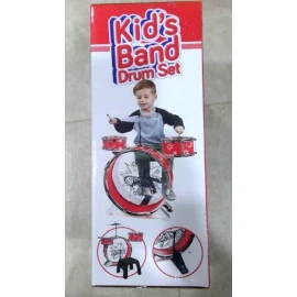 World Tech Toys Big Band Toy Drum Set Red, White & Black Brand New
