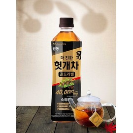 Guangdong Stronger Hutgae Tea Gold Label 500ml 24 packs / 광동 더 진한 헛개차 골드라벨 500ml 24입