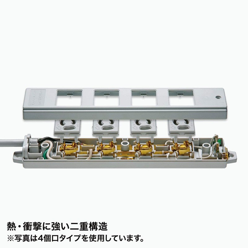 Sanwa Supply TAP-KS2-3 Construction Property Tap (2 openings, 9.8 ft