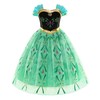 DYJJKM Anna Princess Costume for Toddler Girls Fancy Dress Cosplay
