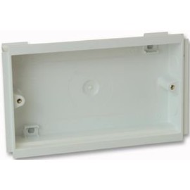 2 GANG BACK BOX - 25MM | CABLE MANAGEMENT RACEWAY/DUCT FITTINGS ACCESSORIES, 1 X QTY - VTS/7025 WHI