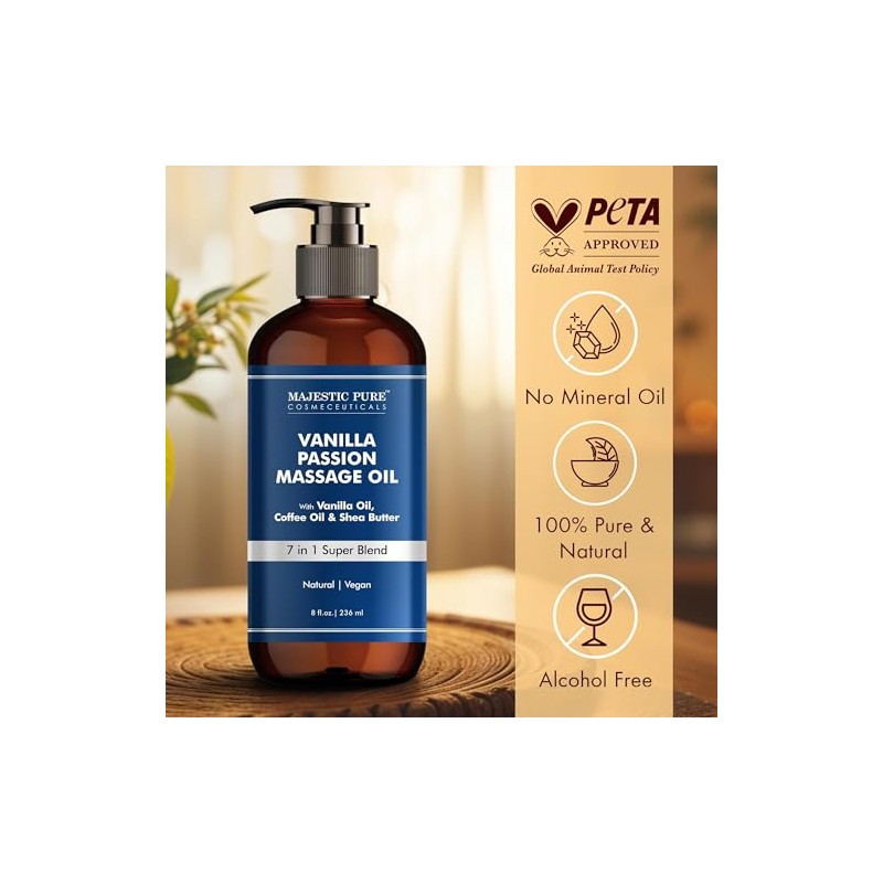 Majestic Pure Aceite de masaje MAJESTIC PURE Vanilla Passion para
