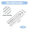 40 Pack Pinch Pleat Curtain Hooks, Stainless Steel Header Tape